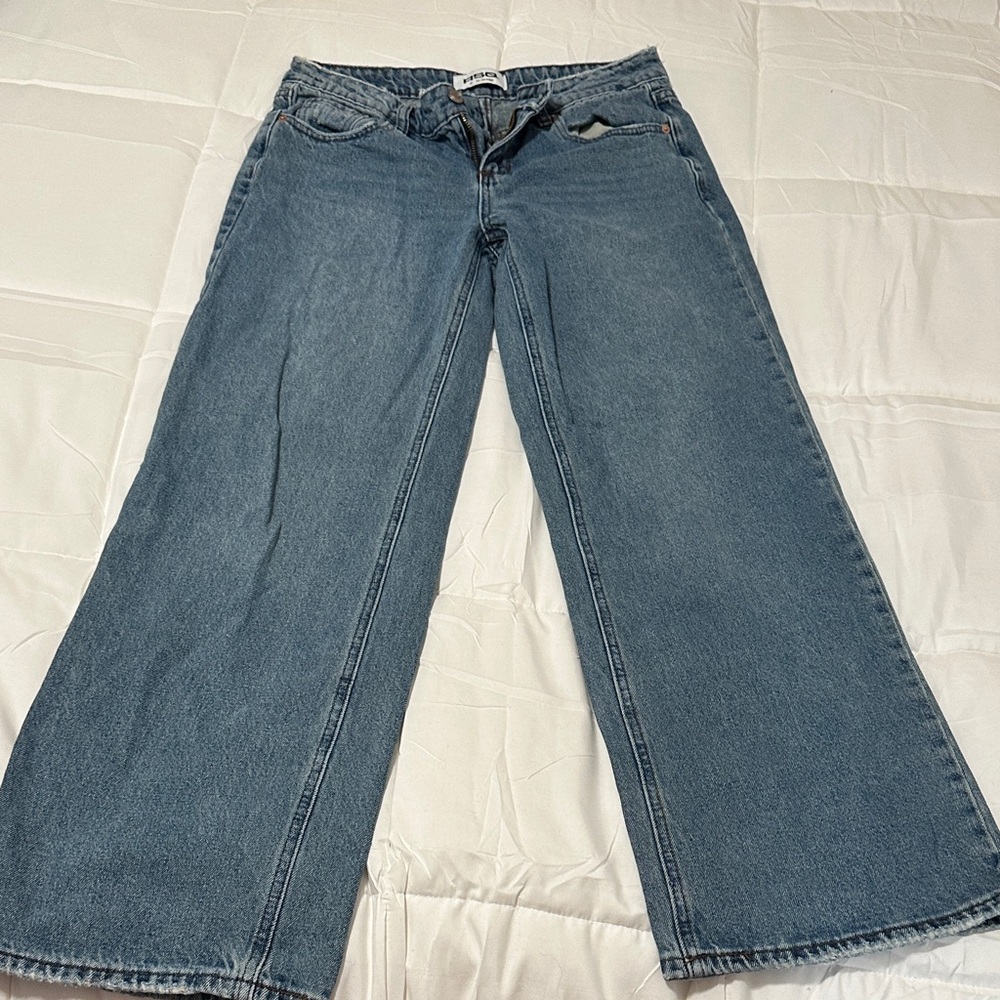 Tilly’s dark wash low rise baggy jeans